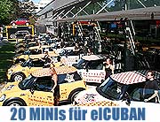 elCuban Party, Dating, MySite und jetzt mit 20 gestylten MINI One für die elCUBAN Scouts. Übergabe bei der MINI München am 21.05.2007 (Foto: Martin Schmitz)